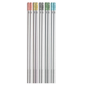 Red Gate Tower Stainless Steel Chopsticks Portable Travel Set 316L Modern Design Individual Serving <b>Utensil</b> - Product Image 1