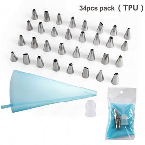 Piping Bag and Tips Cake Decorating Supplies Kit <b>Baking</b> Supplies Cupcake Icing Tips with Pastry Bag for <b>Baking</b> Decorating Cake - Product Image 1