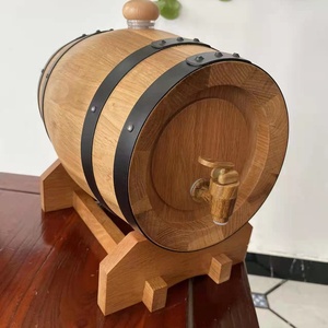 Fûts en bois de chêne de 3 L, barils de whisky en chêne de 3 L, baril de chêne ancien sans doublure - Product Image 2