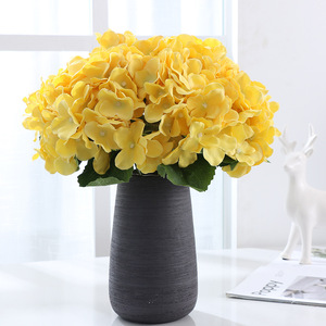 Commercio all'ingrosso fatto a mano vero tocco artificiale <span class=keywords><strong>ortensia</strong></span> a 5 teste stelo in plastica morbida per la casa natale decorazioni per eventi di san valentino - Product Image 3