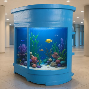 Filtre écologique en fibre de verre moderne de 2m pour la pisciculture Aquarium 1000L sur support Arowana pour le salon - Product Image 1