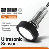 Sensor de Nivel Ultrasónico UBX600-GM30-DU-H5 M30, Alcance de 6 Metros, Salida Analógica de 0-10V para Detección de Distancia Industrial