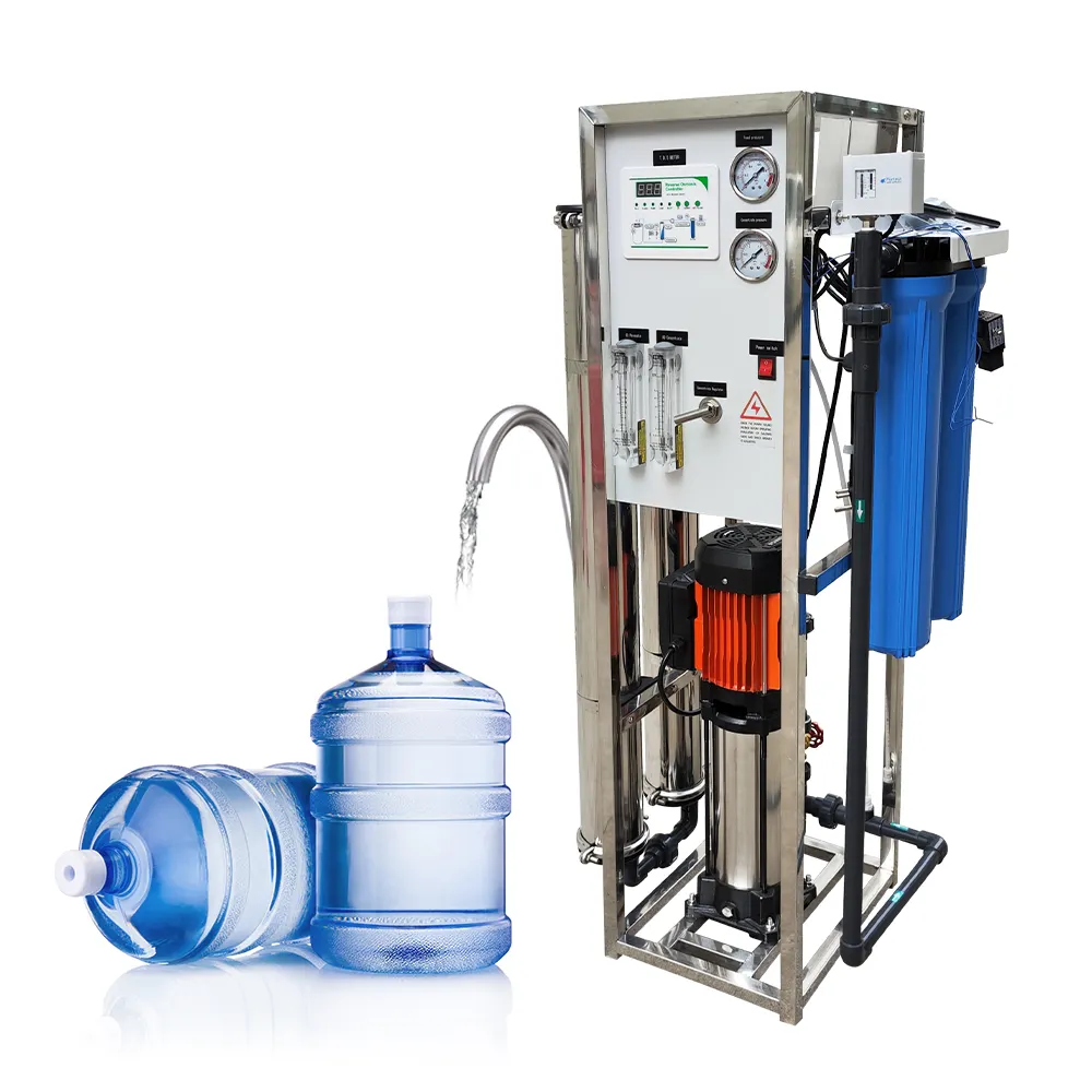 Mesin pengolahan air 500lph murah peralatan mesin air murni Osmosis terbalik mesin air alkali komersial di Tiongkok
