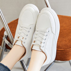 G-B79 Sneakers Bianche da <span class=keywords><strong>Donna</strong></span> con Suola Spessa, Scarpe <span class=keywords><strong>Sportive</strong></span> e Casual Autunnali in EVA, Stile Studentesco alla Moda - Product Image 3