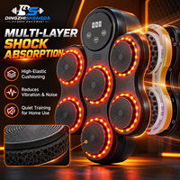 Cible de boxe électronique intelligente DZSD personnalisée, mini-machine murale LED en PU, multifonction, noir et blanc