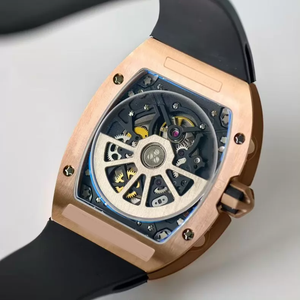 New Upgraded 67-01 Titanium 3D <b>Skeleton</b> <b>Automatic</b> Mechanical <b>Watch</b> with Functional D/H Indicator Calendar Display Dynamic Gear - Product Image 6