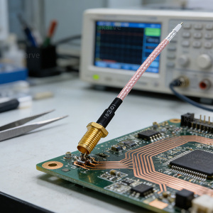 Cable Coaxial RG316 <span class=keywords><strong>de</strong></span> Una Sola Cabeza, Cable <span class=keywords><strong>de</strong></span> Extensión <span class=keywords><strong>de</strong></span> <span class=keywords><strong>Antena</strong></span> RF, Conector RF con Rosca Externa y Orificio Interno - Product Image 4