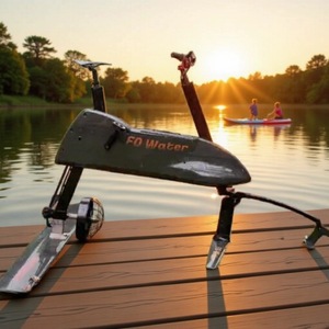 Bateau gonflable flottant pour une personne HY Water Surf Bike, durable, pour lacs, rivières, équipement de sport de plein air - Product Image 3