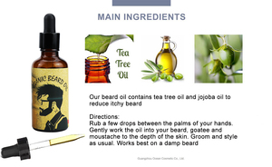 Kit per la Cura della Barba Biologico con Etichetta Privata per <span class=keywords><strong>Uomo</strong></span>, Olio per Barba, Crema Detergente, Forbici, Olio per la Crescita, Spazzola - Product Image 5