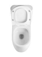 One Piece Toilet Bowl Floor-Mounted Commode with Quick Release Elongated Seat Soft Close Cover Dual Flush Leakage Proof Tank