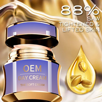 Crème de Jour Anti-Âge OEM Raffermissante Hydratante Lissante Anti-Rides, Soin Visage Hydratant Repulpant 24 Heures, Soin Double Jour/Nuit Végétalien