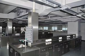 Edelstahl-Arbeitstisch für Labor oder Reinraum Metallplatten-Stil für Schul- oder Krankenhausnutzung - Product Image 3