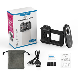 2024 새로운 도착 200X 전화 현미경은 자동으로 365nm 자외선으로 APP 절반/전체 조리개를 초점 - Product Image 2