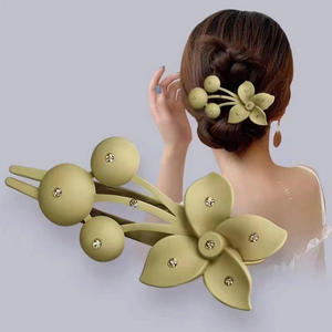 Nouvelles pinces à <span class=keywords><strong>cheveux</strong></span> tendance avec <span class=keywords><strong>strass</strong></span>, pinces alligator élégantes en plastique, pinces à <span class=keywords><strong>cheveux</strong></span> colorées en forme <span class=keywords><strong>de</strong></span> fleur pour femmes et filles - Product Image 5