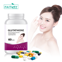 Comprimés à libération prolongée de L-Glutathion en poudre pour blanchiment de la peau, marque privée OEM, capsules de L-Glutathion