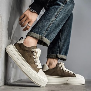 2026 Hot Selling Top Quality Casual Sports Walking Style Shoes Fashion Trend Bone Shoes for Men Canvas Fabric Couple <b>Sneakers</b> - Product Image 3