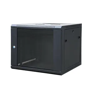 Demonteerbaar Staal 4u 6u 9u 18u Rack Cabinet 19 Inch Standaard Muur Gemonteerde Netwerkkast