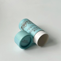 Stick déodorant push-up, baume à lèvres bio dans un tube en papier écologique, baume à lèvres, stick solaire, taille personnalisée avec design anti-humidité
