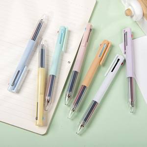 多色笔3合1彩色圆珠笔礼品笔，用于学校和办公室的自定义徽标点击 - Product Image 2