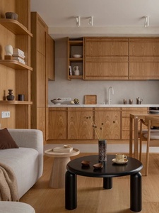 Luxury Fitted Smart Solid Wood Finish Light Curved Island Open <strong>Cabinet</strong> Quartz Countertop <strong>Slim</strong> Shaker Kitchen <strong>Cabinet</strong> - Product Image 2