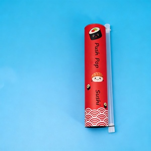 Tube en carton écologique et recyclable pour sushis, avec logo personnalisé, qualité alimentaire, conteneur à poussoir pour gâteaux et biscuits, emballage durable - Product Image 2