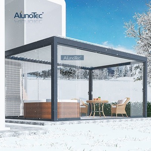 Pérgolas bioclimáticas motorizadas modernas e impermeables, persiana de techo, Gazebo, cubierta de pérgola de aluminio - Product Image 2