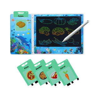 Kids Flash Cards Reader <strong>Learning</strong> Toy With <strong>8</strong>.5 Inch Lcd Writing Board Support OEM Cards Contents and <strong>Language</strong> <strong>Learning</strong> Toys - Product Image 1
