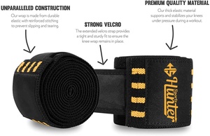 Gym Sports Elastic <b>Knee</b> Wraps Weight Lifting <b>Bandage</b> Straps With Non-Slip for All Sports/2021 Top Selling <b>Knee</b> Wraps - Product Image 3