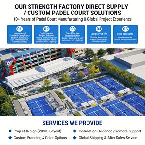 Pista de Pádel Panorámica Estándar UNISPORT WPT, Pista Profesional de Pádel para Exteriores con Vidrio Templado de 12 mm y Sistema LED - Product Image 2