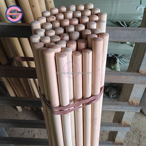 2025 moins de 1 dollar 25mm de diamètre bâton de balai en bois rond bâton de balai en bois - Product Image 3