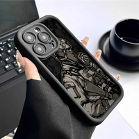 Coque de téléphone portable antichoc en TPU avec impression photo de soldat style homme et objectif en forme d'échelle pour iPhone 12 13 14 15 16 17 18 Pro Max