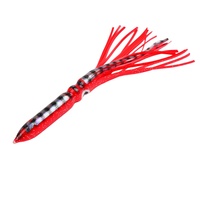 Vente en gros de leurres souples en silicone pour pêche au calamar, 10 couleurs, 10,9g, 25,3g, 51,8g, 73,6g, phosphorescents, pour la pêche en haute mer et en haute baie