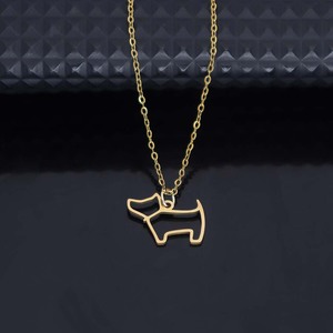 Collana con ciondolo di nuova concezione alla moda, in acciaio inossidabile, con simpatico ciondolo a forma di cucciolo di <span class=keywords><strong>cane</strong></span>, regalo all'ingrosso per il commercio transfrontaliero - Product Image 3