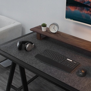 Todo o Tamanho Cor Logotipo Personalizado Grande Duplo Dual-sided Dobrável Dobrável Computador Cortiça PU PVC Leather Wool Felt Desk Mat Pad - Product Image 6