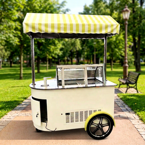 Nouveau kiosque à glaces électrique extérieur avec design de canopée personnalisé, structure en acier Q235B, zéro émission - Product Image 1