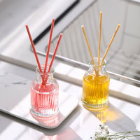 Vente en gros de 40ml bouteille en verre ensembles de diffuseur à roseaux parfum de maison désodorisant en bâton