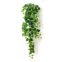 Plantes suspendues artificielles, décoration de plafond de simulation, plantes suspendues vertes artificielles en plastique, feuilles de vignes