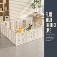 Parc de jeu pour bébé en promotion, clôture de sécurité intérieure pliable pour tout-petits, grande aire de jeux avec portillon verrouillable, certifié CE, en plastique, modèle Zhejiang 0821