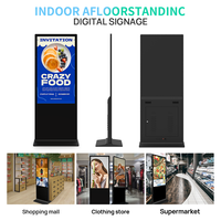 Kiosque numérique tactile Android ultra-fin de 43 pouces pour affichage publicitaire en intérieur, lecteur publicitaire OEM pour les centres commerciaux