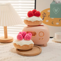 Jouets en peluche dessin animé mignon fraise crème glacée gâteau personnalisé en peluche doux en peluche couette oreiller cadeaux d'anniversaire