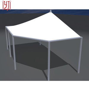 Thiết kế hiện đại chuyên nghiệp Q235 thép cảnh quan cấu trúc màng lều với pvdf <span class=keywords><strong>PTFE</strong></span> độ bền kéo vải - Product Image 6