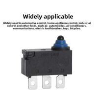 ZEING EAR G605 Interrupteur WEIPENG HK-04G SPDT 3A 125V/250V Mini Micro-interrupteur en plastique avec 2 bornes à broches longues pour usage industriel