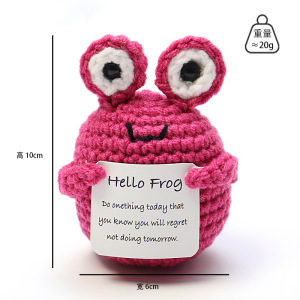 Frog rose red h card