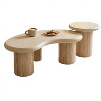Table basse en bois peint, résistante à l'eau, facile à nettoyer, résistante à l'abrasion, pour salon domestique - Vente en gros