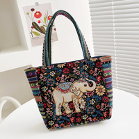 Commerce de gros international Nouveau Sac à main pour femme style ethnique éléphant, simple, de bureau, à fermeture éclair, pour Malaisie, Singapour, Thaïlande