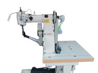 Machine à coudre motorisée pour la couture des côtés des semelles de chaussures, idéale pour les usines de chaussures