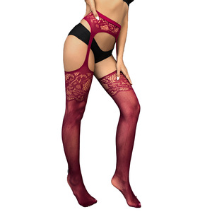 Bas quantité minimale de commande dentelle <span class=keywords><strong>jarretelle</strong></span> Net bas noir soie Sexy résille bas anti-dérapant <span class=keywords><strong>pas</strong></span> <span class=keywords><strong>cher</strong></span> collants - Product Image 6
