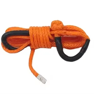 Hyropes hot selling high quality and strength uhmwpe winch rope with hook