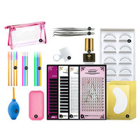 Kit d'exercices de pratique pour faux cils, ensemble de formation, de maquillage, avec tête de Mannequin, 10 pièces