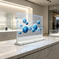 Afficheur numérique innovant à écran OLED transparent de 55 pouces, conception intérieure OEM, pour ascenseurs, magasins de détail, éducation, bureau
